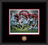 "The Blowout" - Collegiate Classic print.  Black frame • Black/Crimson matting.