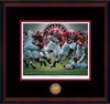 "The Blowout" - Collegiate Classic print.  Mahogany frame • Black/Crimson matting.