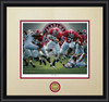 "The Blowout" - Collegiate Classic print.  Black frame • Oyster/Crimson matting.
