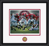 "The Blowout" - Collegiate Classic print.  Black frame • White/Crimson matting.