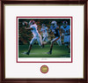 "The Drive" - Collegiate Classic print.  Mahogany/Gold Lip frame • White/Crimson matting.