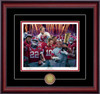 Unrivaled! Collegiate Classic in the Mahogany frame with Black over Crimson matting