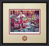 "Unrivaled!" - Collegiate Classic print.  Black frame • Oyster/Crimson matting.