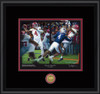 "Fourth & Thirty-One" - Collegiate Classic print.  Black frame • Black/Crimson matting.