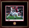 "Deuces Wild" - Collegiate Classic print.  Mahogany /Gold Lip frame • Black/Crimson matting.