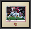 "Deuces Wild" - Collegiate Classic print.  Black frame • Oyster/Crimson matting.