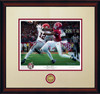 "Deuces Wild" - Collegiate Classic print.  Mahogany frame • Oyster/Crimson matting.