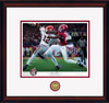 "Deuces Wild" - Collegiate Classic print.  Mahogany frame • White/Crimson matting.