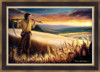 The Harvest • Regular Edition Canvas - shown with the contemporary Black & Gold Frame and optional wheat linen liner.