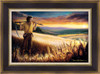 The Harvest • Open Edition Canvas - shown with the contemporary Black & Gold Frame and optional wheat linen liner.