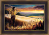 The Harvest • Open Edition Canvas - shown with the contemporary Black & Gold Frame.