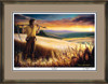 The Harvest • Collector's Edition Print shown with the Aged Gold frame and Tudor over Blue matting.
