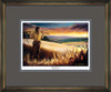 The Harvest • Open Edition Print (10"x15") shown with the Aged Gold Frame and Dusk over Blue matting.