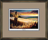 The Harvest • Open Edition Print (10"x15") shown with the Aged Gold Frame and Tudor over Blue matting.