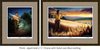 Prints shown with the Aged Gold frame and Tudor over Blue matting.