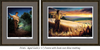 Prints shown with the Aged Gold frame and Dusk over Blue matting.