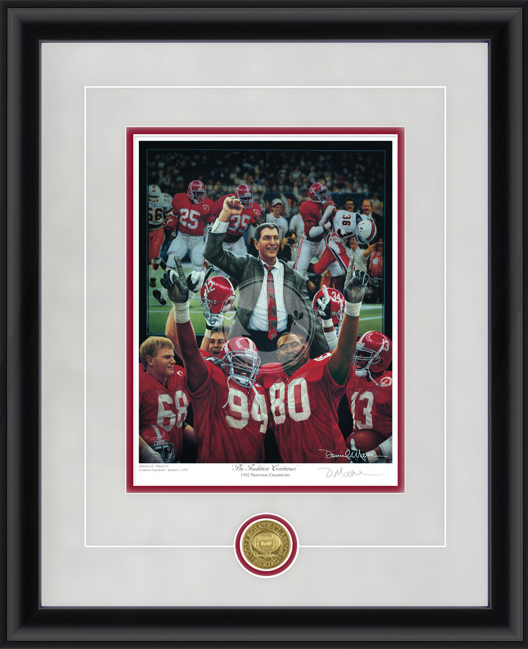 "The - Collegiate Classic print.   Black frame • Storm Suede/Crimson matting with optional v-groove. Tradition Continues" "The - Collegiate Classic print.   Black frame • Storm Suede/Crimson matting with optional v-groove. Tradition Continues"