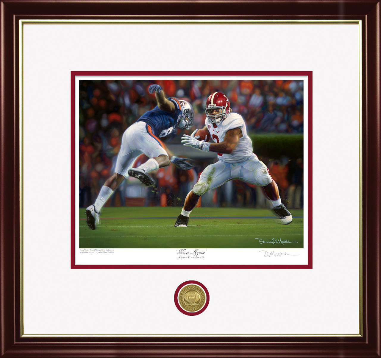 Never Again Collegiate Classic Print by Daniel A. Moore