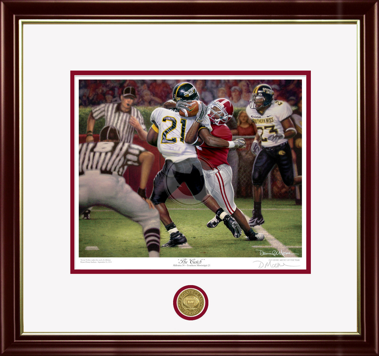 The Catch Collegiate Classic Print by Daniel A. Moore