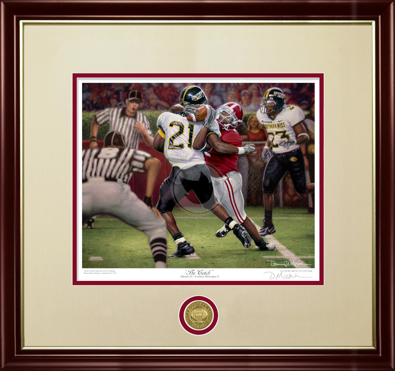The Catch Collegiate Classic Print by Daniel A. Moore