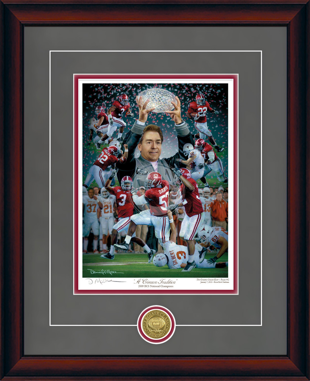 "A Crimson Tradition" - Collegiate Classic print.  Mahogany frame • Charcoal Suede/Crimson matting with optional v-groove. "A Crimson Tradition" - Collegiate Classic print.  Mahogany frame • Charcoal Suede/Crimson matting with optional v-groove.