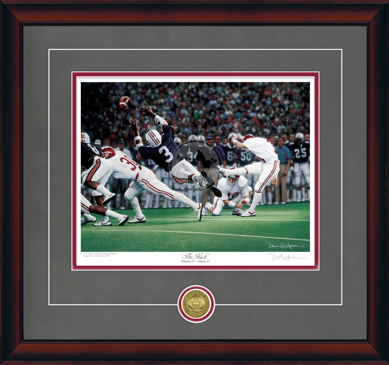 The Kick Collegiate Classic Print by Daniel A. Moore