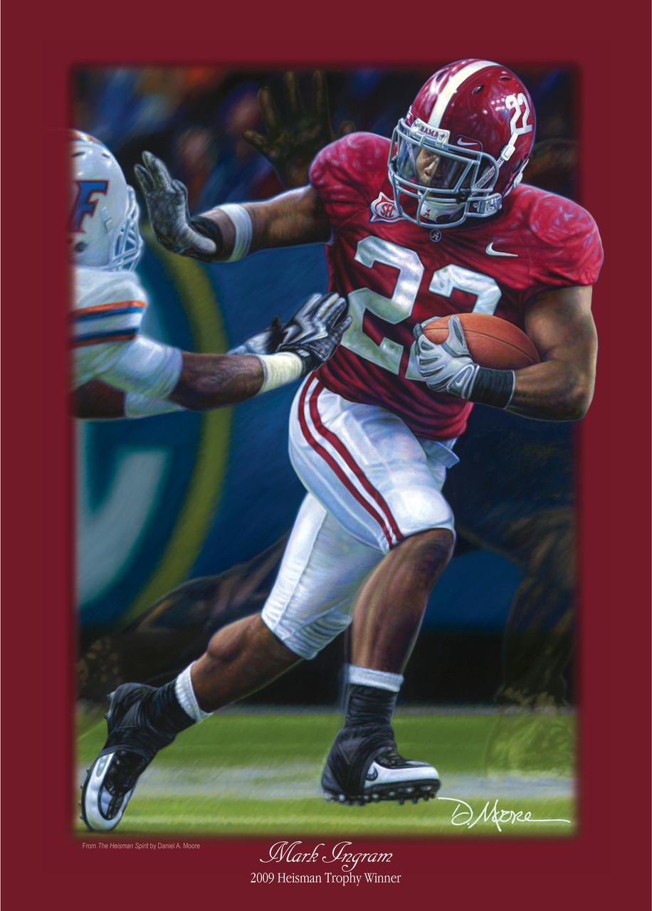 Mark Ingram II DeVonta Smith & Derrick Henry Alabama Crimson Tide Multi-Signed Framed 20'' x 24'' Photograph with Multiple Heisman Inscriptions