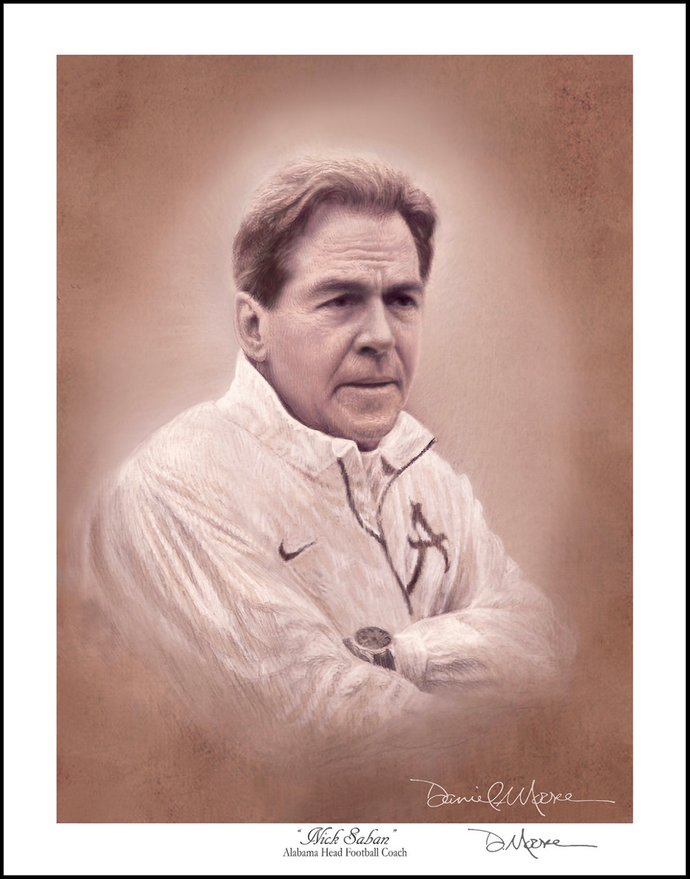 Coach Nick Saban by Daniel A. Moore