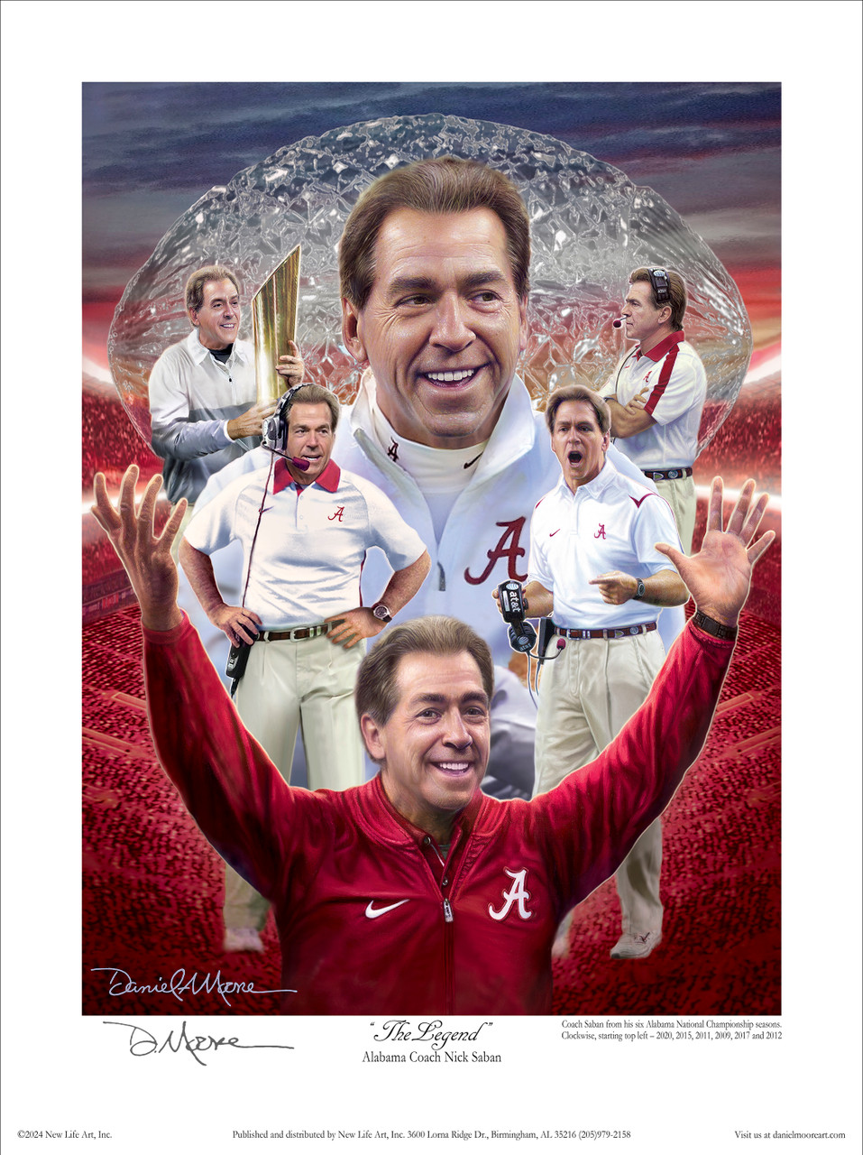 The Legend Collegiate Classic Print by Daniel A. Moore