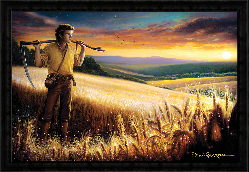 The Harvest • Grande Edition Canvas - shown with the Charcoal Frame.