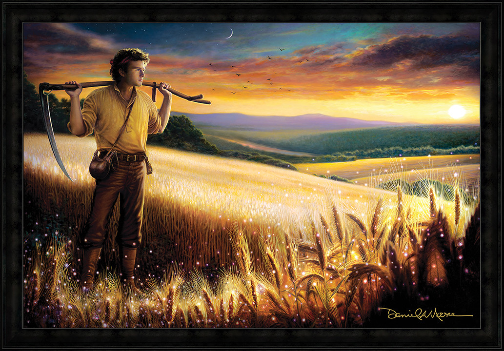 The Harvest • Regular Edition Canvas - shown with the Charcoal Frame.