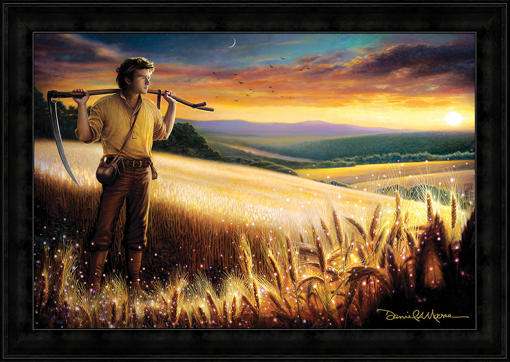 The Harvest • Open Edition Canvas - shown with the Charcoal Frame.