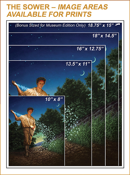 The Sower • Print Image Sizes