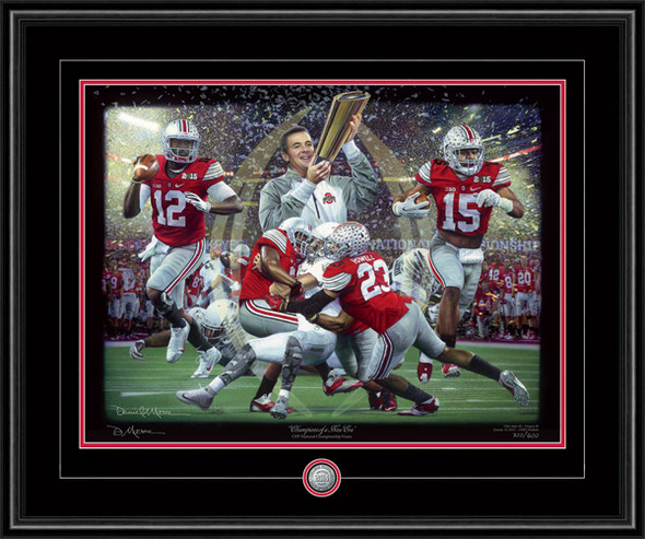 Shown in our Black frame with Black/Scarlet matting Shown in our Black frame with Black/Scarlet matting