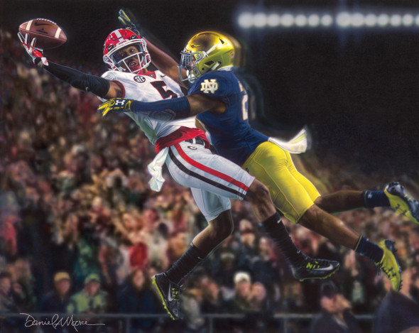 "Glory in South Bend" - Limited Edition Prints - Georgia Football vs. Notre Dame 2017