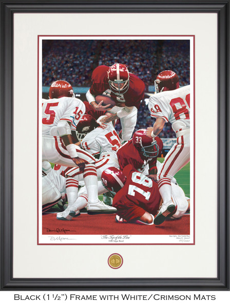 Framed Daniel Moore Alabama Football Prints - Atlanta Braves World Series  Champions Framed Print with Highland Mint Coins