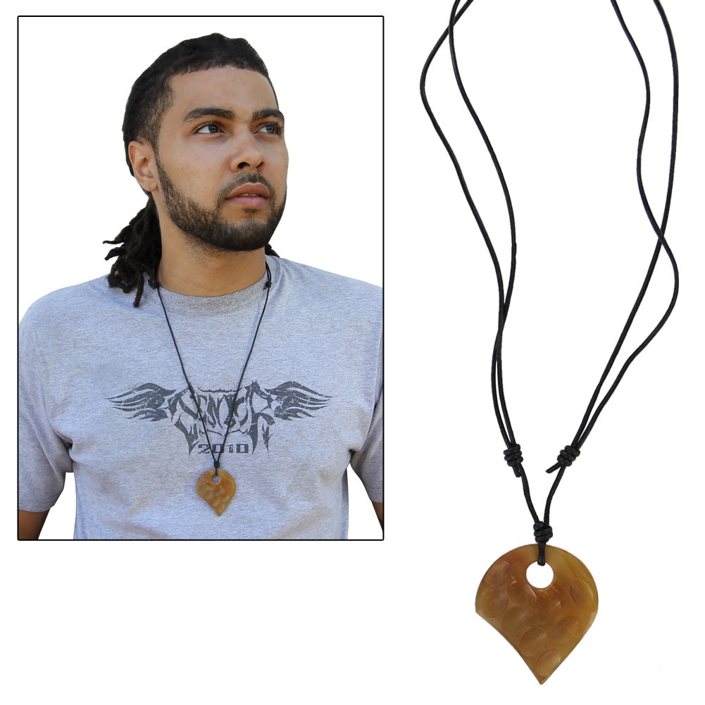 Simpler Time Natural Horn Pendant Necklace