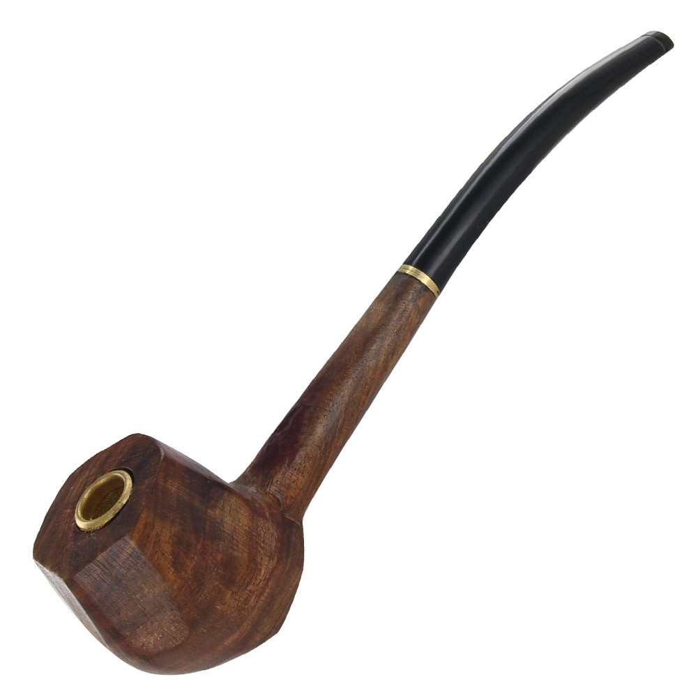 old style tobacco pipe Joyoldelf Pipe, Classic Smoking with Foldable Pipe Stand, Bent Tobacco Pipes for Smoking with Gift Box and Smoking Accessories : Health & Household Old Oak Bent Billiard (44)