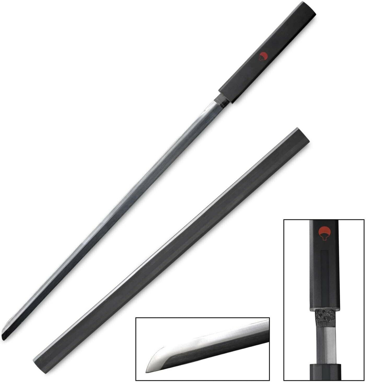 Sasuke Grass Cutter Ninja Straitblade Replica Sword – Carbon Steel