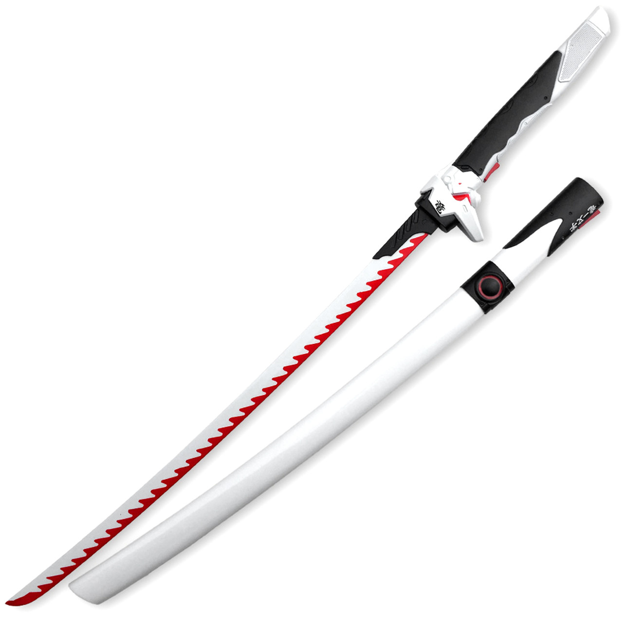 Genji Replica Sword Ultimate Dragon Blade | Steel Red & White - AZ
