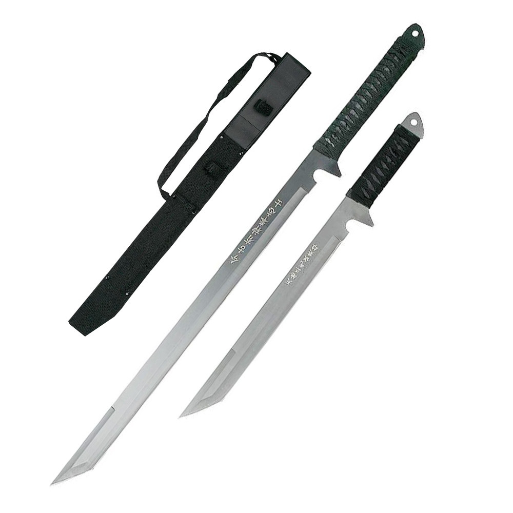Tactical Ninja Dual Katana Sword Set – Full Tang Steel Blades