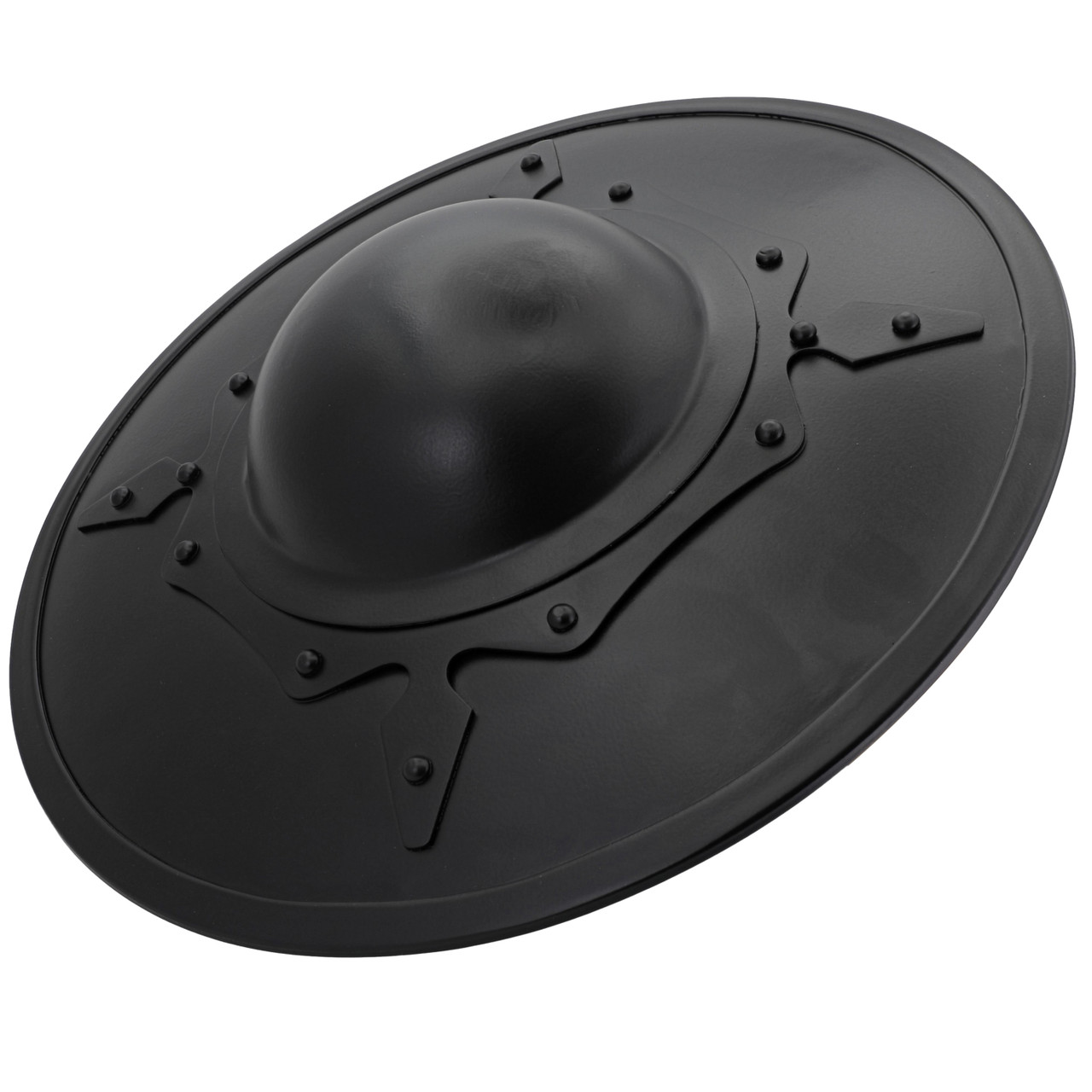 Medium Shield Handle Various Strengths Blackened 16G Steel Functional Medieval Bucklers ...