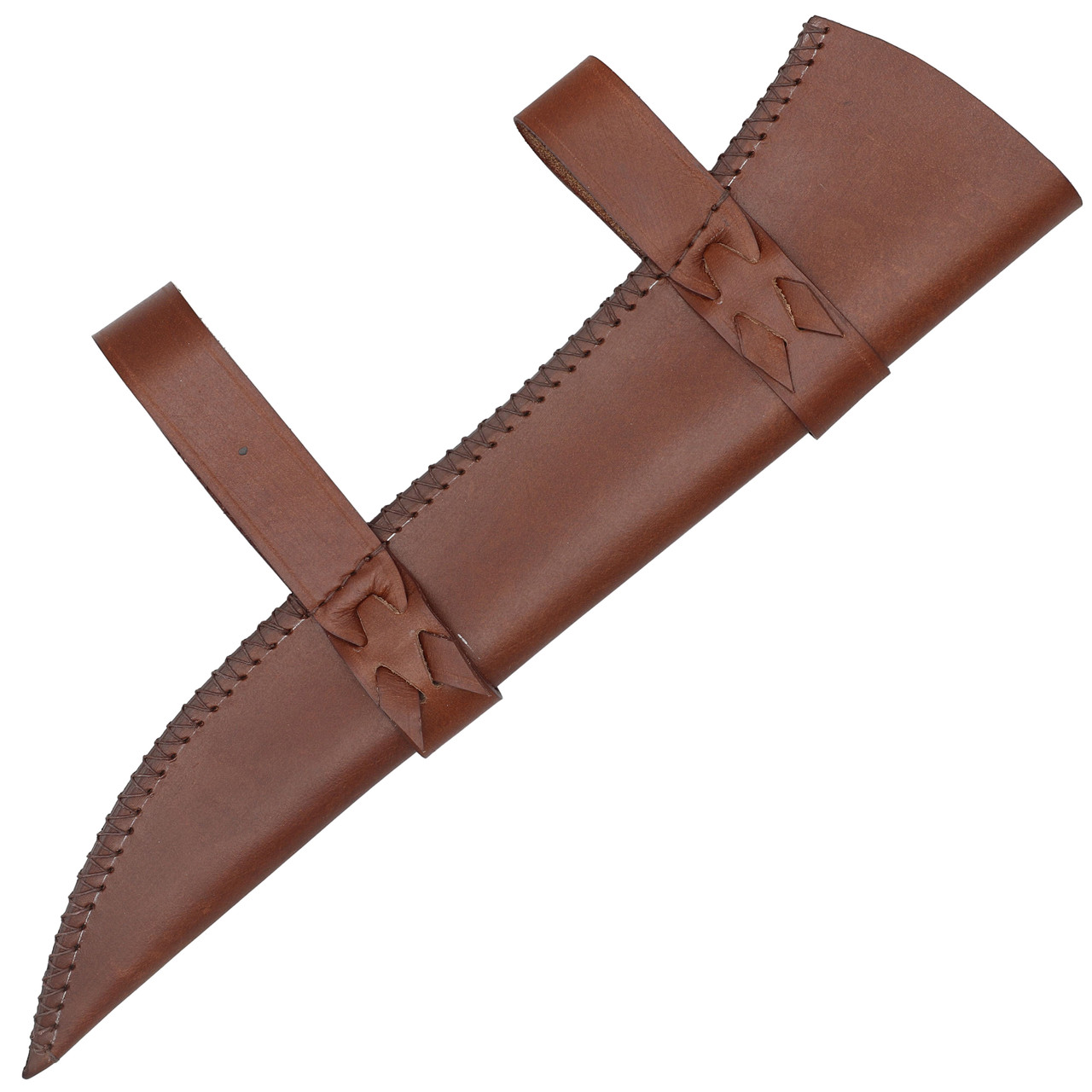 Viking Seax Combat Dagger with Brass Hilt and Polished EN45 Steel