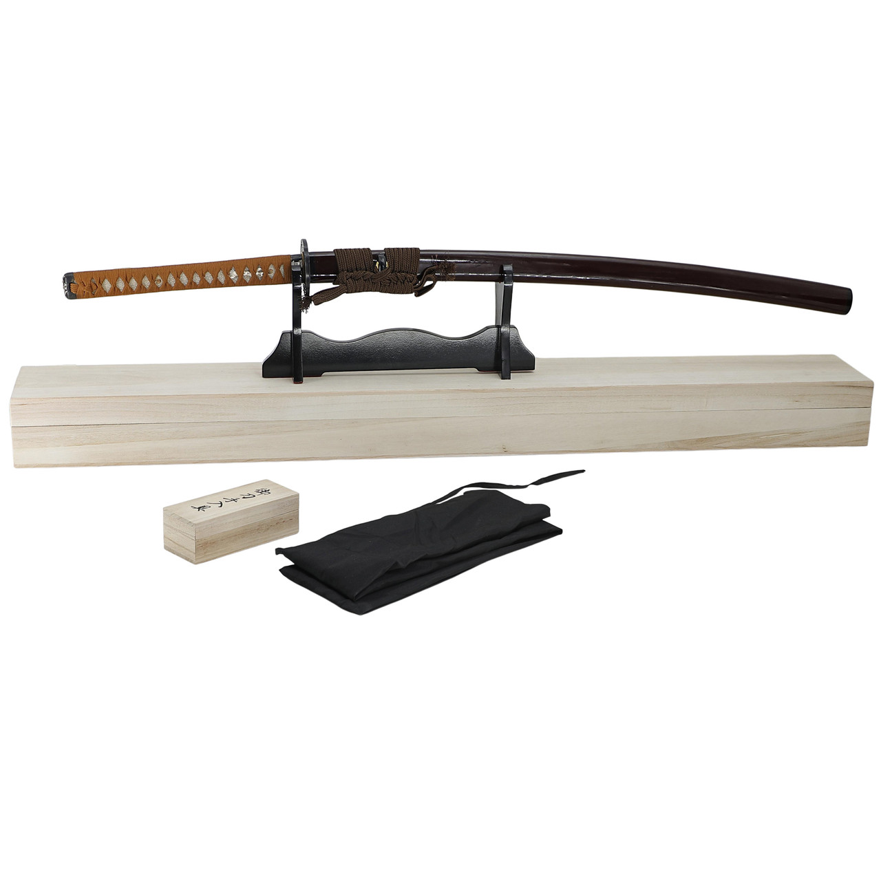 Obsidian Crest Katana – 1095 High Carbon Steel Hand-Forged Samurai