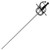 Rapier Spiral Swept Hilt Renaissance Sword Black