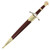 Chronicles of Narnia Replica Dagger - 440 Stainless Steel Blade with Resin Handle and Golden Lion Pommel, ABS Scabbard