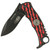 Run Out Of Hell Spring Assist Knife - Red