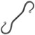 Large Forged S Hook – Medieval Camp Kitchen Accessory