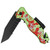 Crisis Bio-Hazard Flashlight Spring Assist Knife -Tactical Emergency Knives