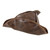Genuine Leather Pirate Hat Tricon Port Royal | Classic Nautical Headwear